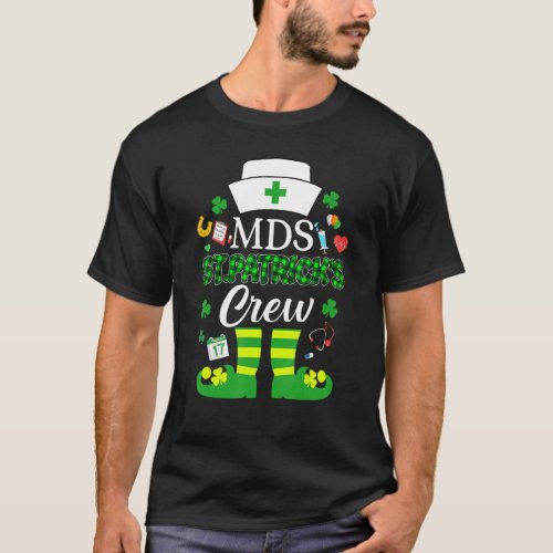 Mds Patricks Nurse Crew St Patrick Day Leprechaun T_Shirt