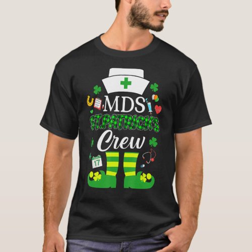 Mds Patricks Nurse Crew St Patrick Day Leprechaun T_Shirt