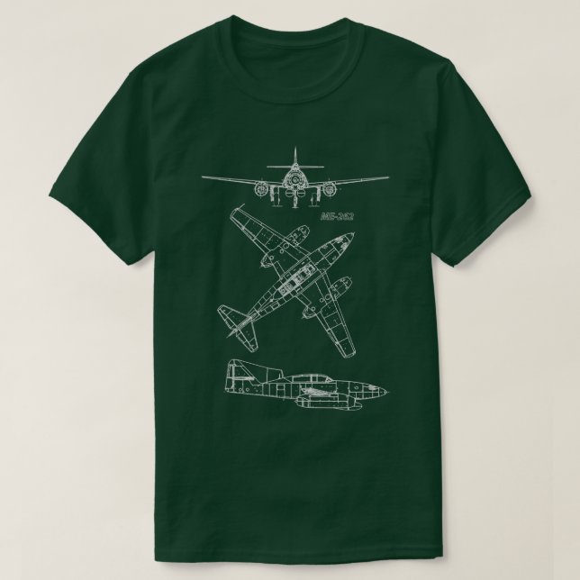ME262 Concept Blueprints  T-Shirt (Design Front)