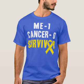 Me 1 Cancer 0 - Childhood Cancer Survivor  T-Shirt