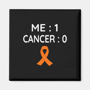 Me 1 Cancer 0 Leukemia Awareness Magnet