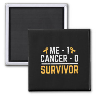Me 1 Childhood Cancer 0 Survivor Awareness Boys Gi Magnet