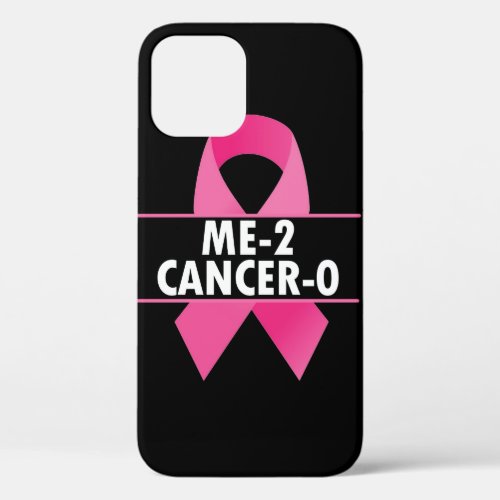 Me 2 Cancer 0 I Beat Cancer Twice Brave Warrior Su iPhone 12 Case