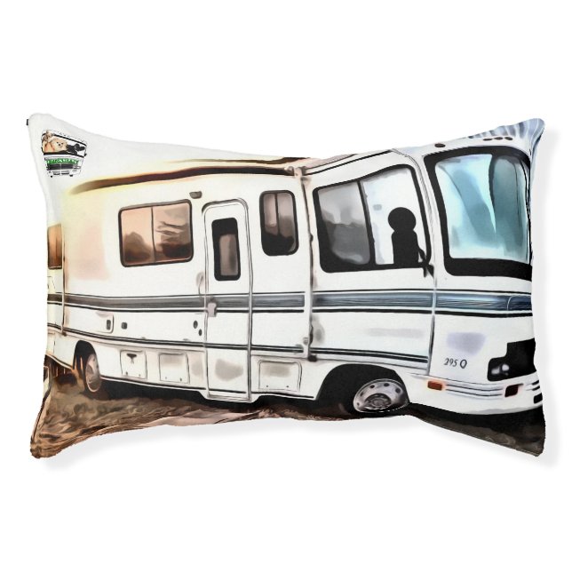 Me & 3 in a RV Dog Bed (Front)