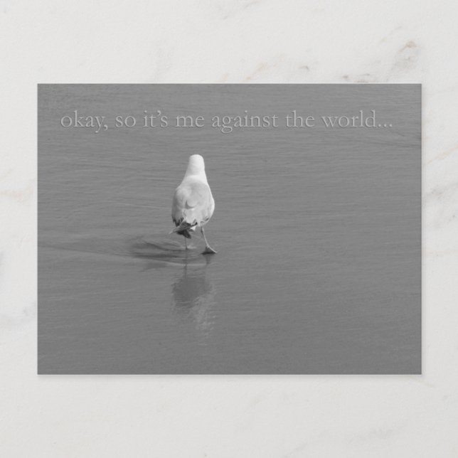 Me against the World Postcard (Front)
