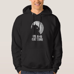 Me and Cat Time Cat Hobby Kitten Pastime Cat Mom Hoodie