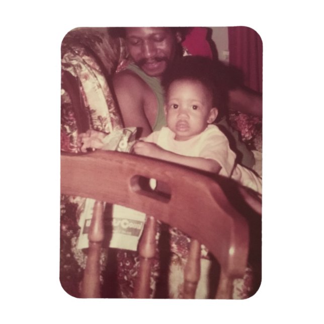 Me and Dad Photo Magnet (Vertical)