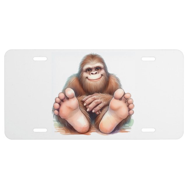 Me and My Bigfoot License Plate (Front)