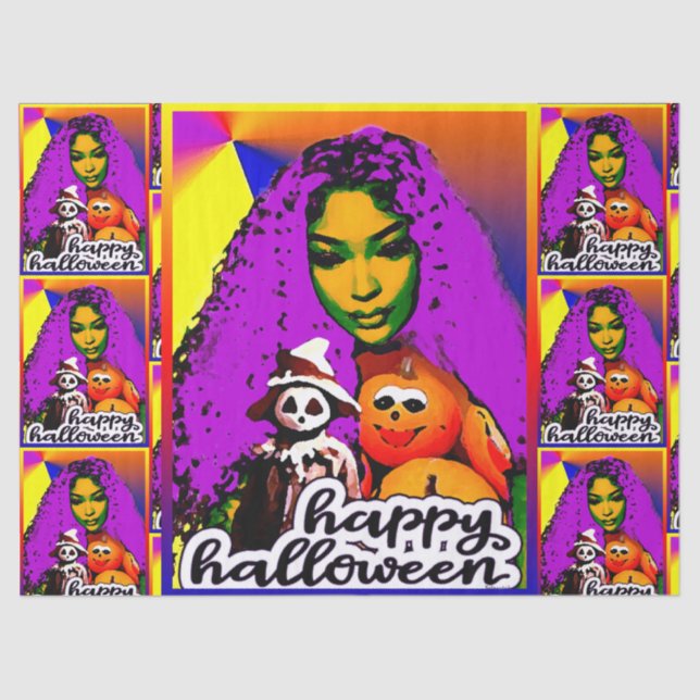 Me and My Halloween Friends  Tissue Paper (Front)