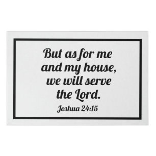 Me and My House Bible Verse Wall Art