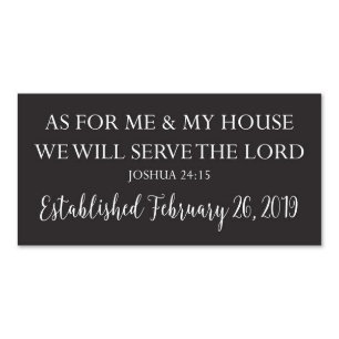 Me and My House Date Established Black Wall Plaque