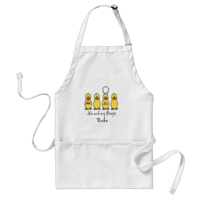 Me and my peeps bake adult apron (Front)