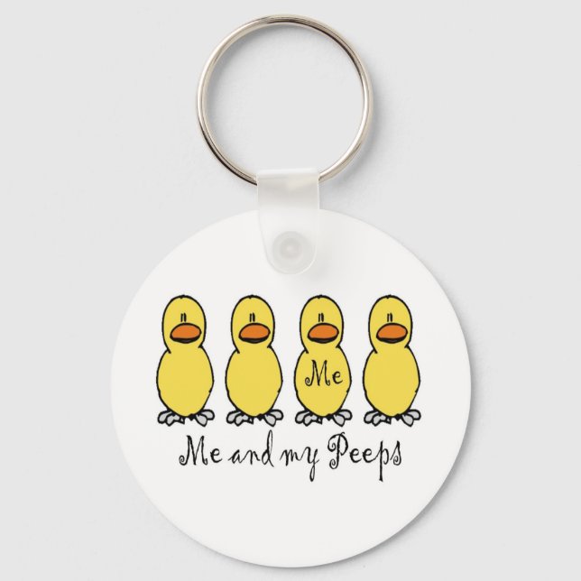 Me and My Peeps Keychain (Front)
