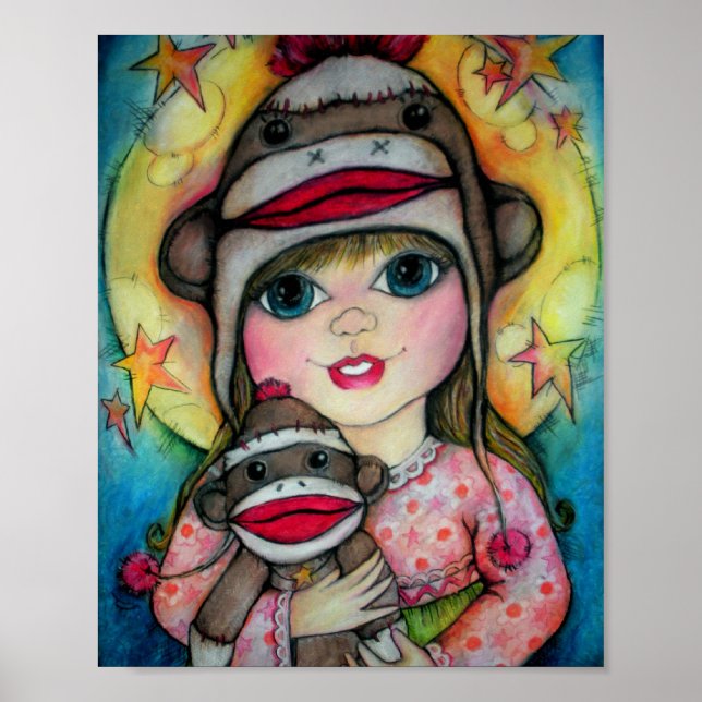 Me and My Sock Monkey Friend Poster (Front)
