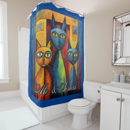 Me and sisters shower curtain