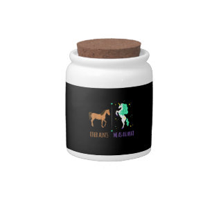 Me As Aunt Or Aunts Horse Unicorn Gift Candy Jar