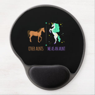 Me As Aunt Or Aunts Horse Unicorn Gift Gel Mouse Pad