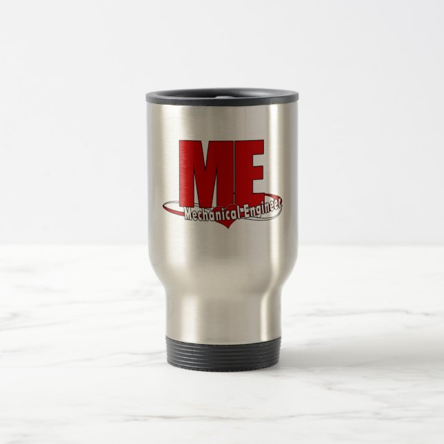 ME BIG RED LOGO MECHANICAL ENGINEER TRAVEL MUG (Center)