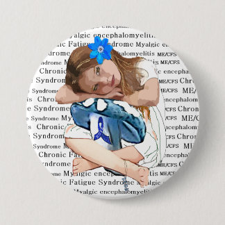 ME/CFS Awareness "Girl of Hope" Pinback Button
