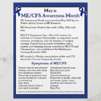 ME/CFS Awareness Month, Day and Week  Flyer