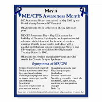 ME/CFS Awareness Month, Day and Week  Foam Board