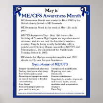 ME/CFS Awareness Month, Day and Week  Poster