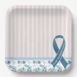 ME/CFS Awareness Ribbon Paper Plates
