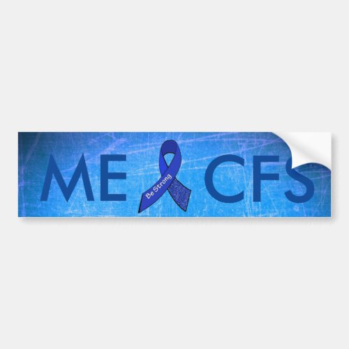 MECFS Blue Awareness Butterfly Bumper Sticker