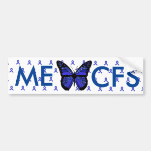ME/CFS Blue Awareness Ribbon Bumper Sticker