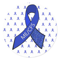 ME/CFS Blue Ribbon Awareness Stickers