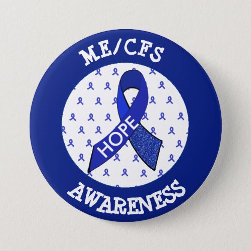 MECFS Syndrome Awareness Ribbon Button