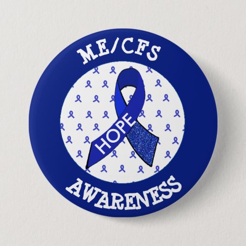 MECFS Syndrome Awareness Ribbon Button