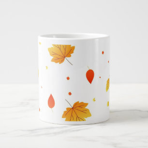 Me Core Essentials Minimalist Autumn Leaves  Giant Coffee Mug