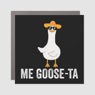 Me Goose Ta Funny Mexican Spanish Goose Car Magnet
