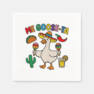 Me Goose-Ta Funny Mexican Spanish Goose  Napkins