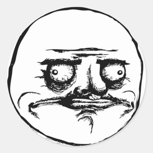 Me gusta classic round sticker (Front)