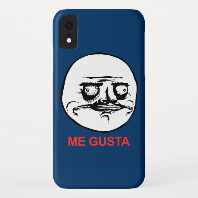 Me Gusta Face Meme Case-Mate iPhone Case (Back)