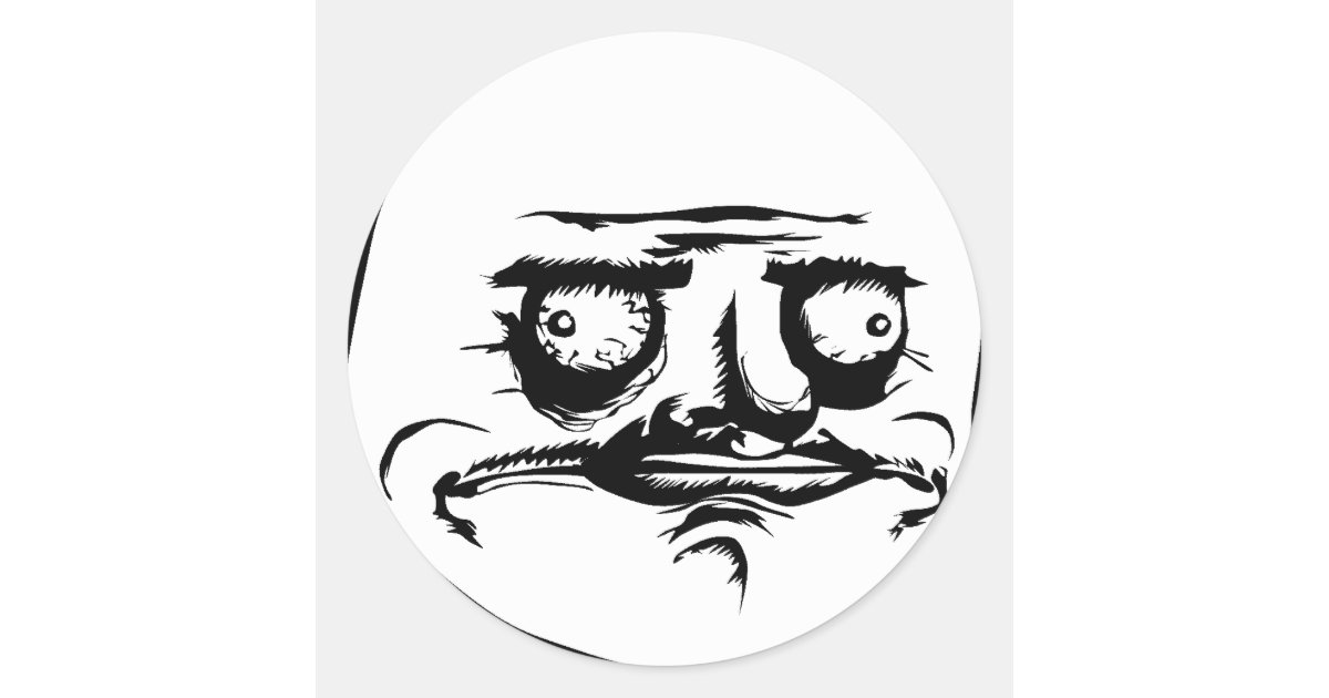 me gusta face meme classic round sticker zazzle com pregnancy announcements at christmas