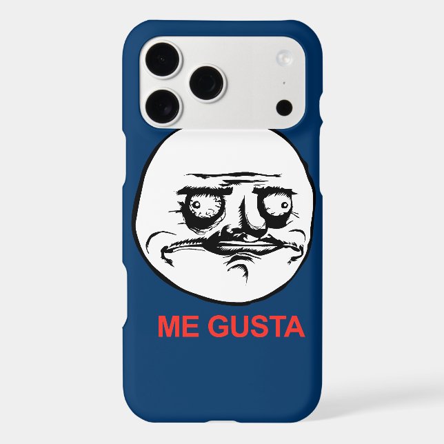Me Gusta Face Meme Iphone Case (Back)
