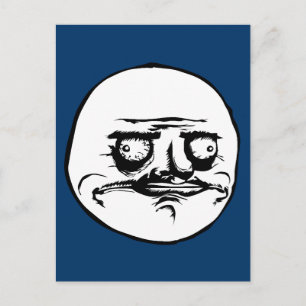 Me Gusta Face Meme Postcard