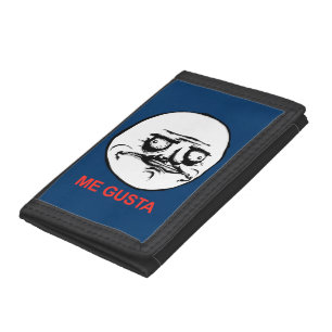 Me Gusta Face Meme Trifold Wallet
