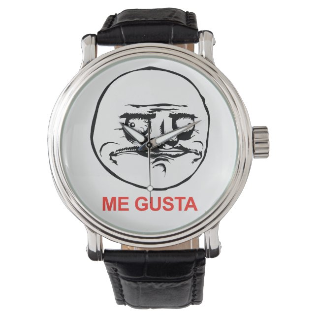 Me Gusta Face Meme Watch (Front)