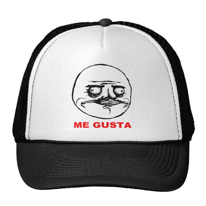 Me Gusta Rage Face Meme Mesh Hat