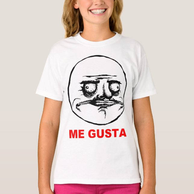 Me Gusta Rage Face Meme T-Shirt (Front)