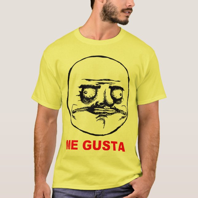 Me Gusta Rage Face Meme T-Shirt (Front)