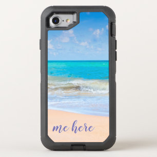 Me Here at the Beach OtterBox Defender iPhone SE/8/7 Case
