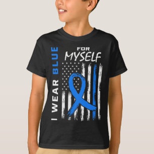 Me I Wear Blue For Myself Diabetes Awareness Ameri T-Shirt