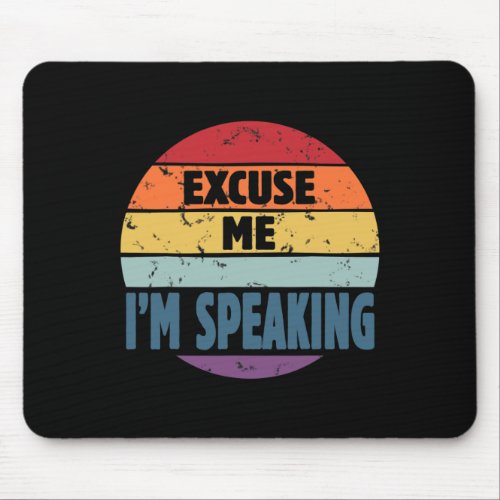 Me Im Speaking Kamala Harris Debate Quote Vintage Mouse Pad