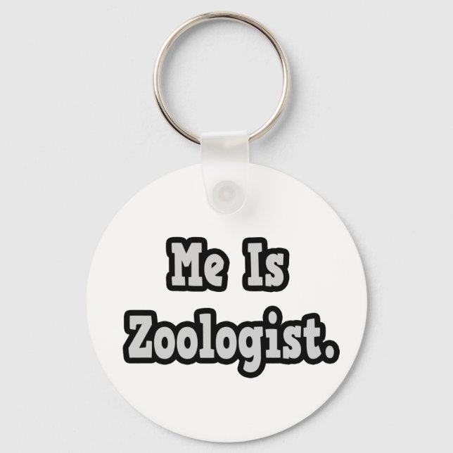Me Is Zoologist Keychain (Front)