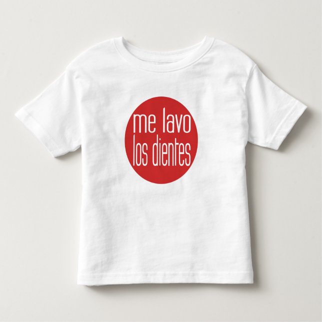 me lavo lost dientes toddler t-shirt (Front)